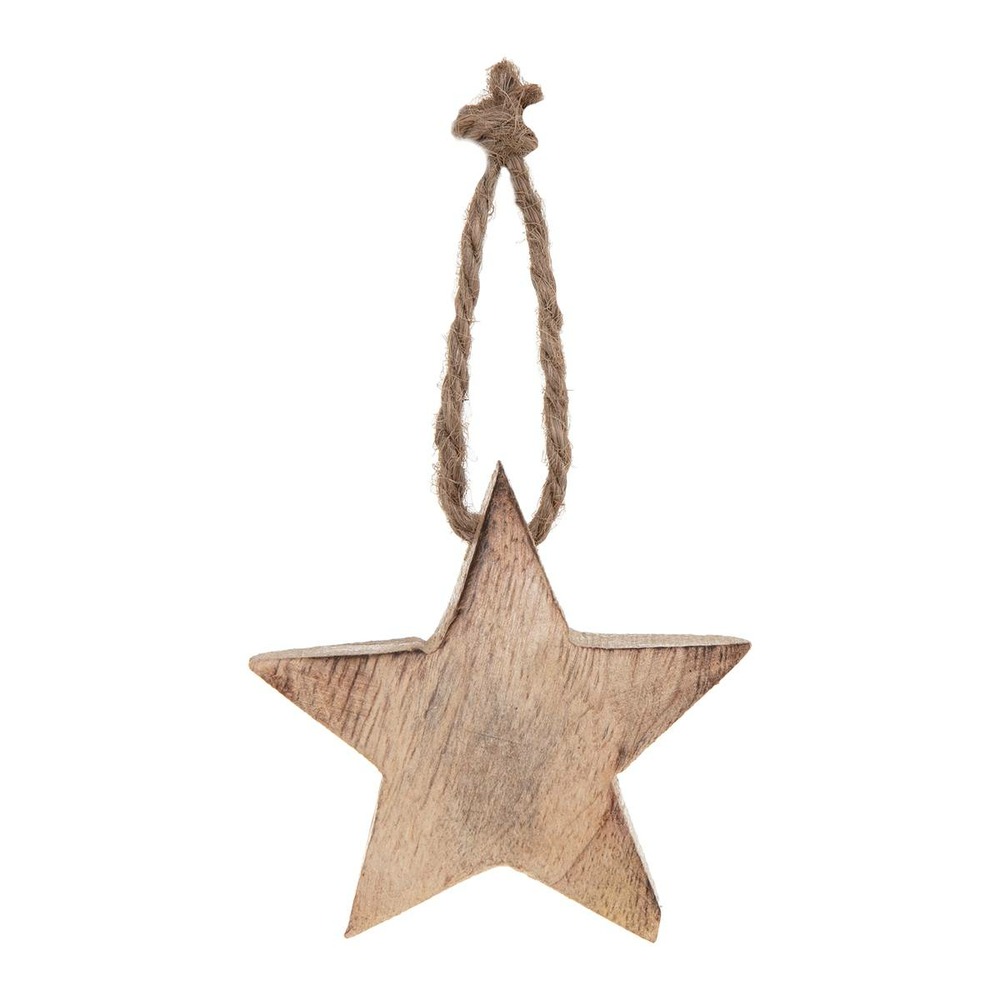 Sujet de noël en bois étoile