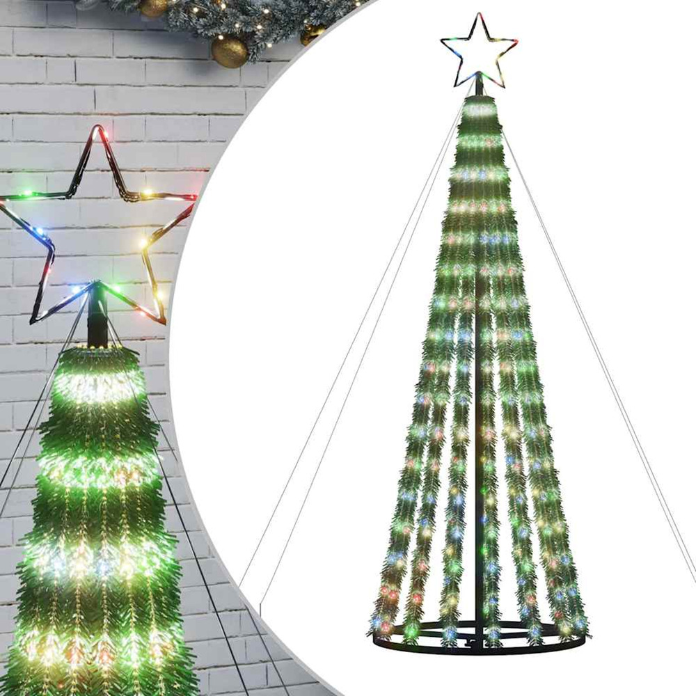 Sapin de noël à led 275 led colorées 180 cm