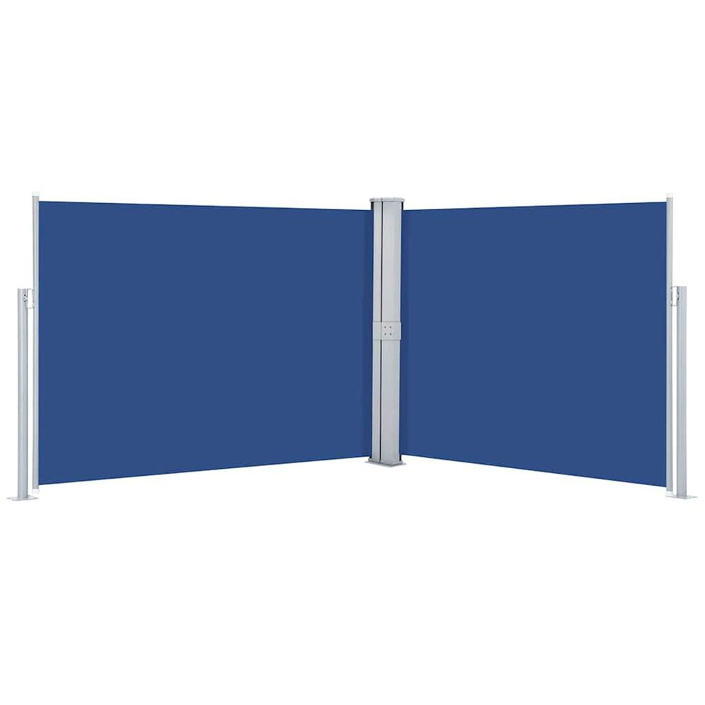 Brise vue latÃ©ral rÃ©tractable Bleu 140 x