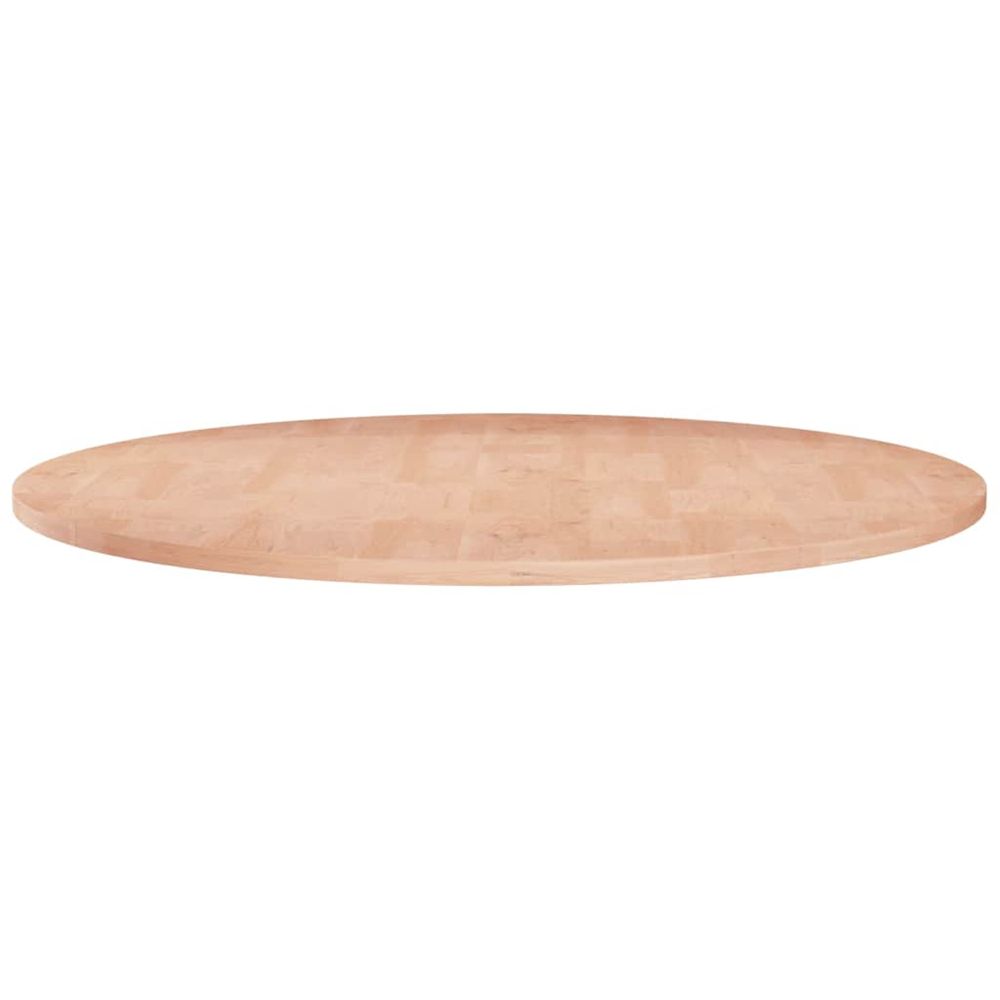 Dessus de table rond ø60x1,5 cm bois de chêne massif non traité