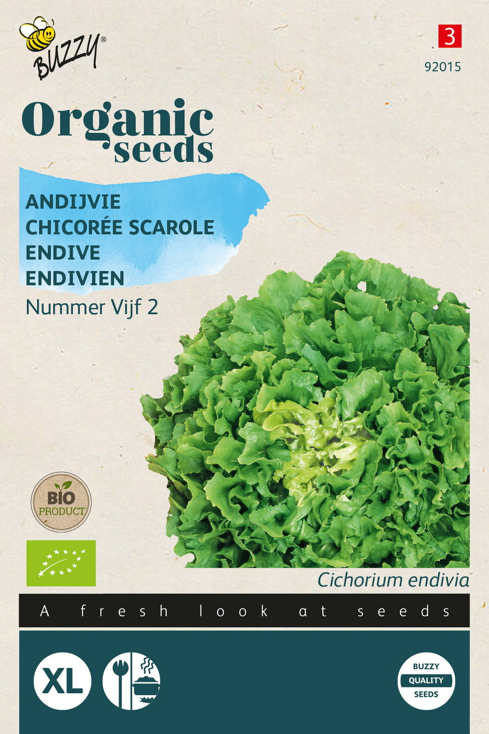 Buzzy organic chicorée scarole grosse bouclée 2 (bio) - ca. 1 gr