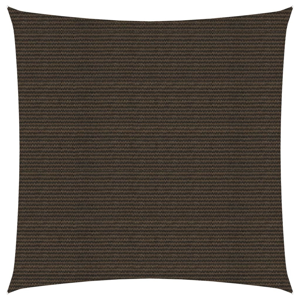 Voile toile d'ombrage parasol 160 g/m² pehd 3,6 x 3,6 m marron