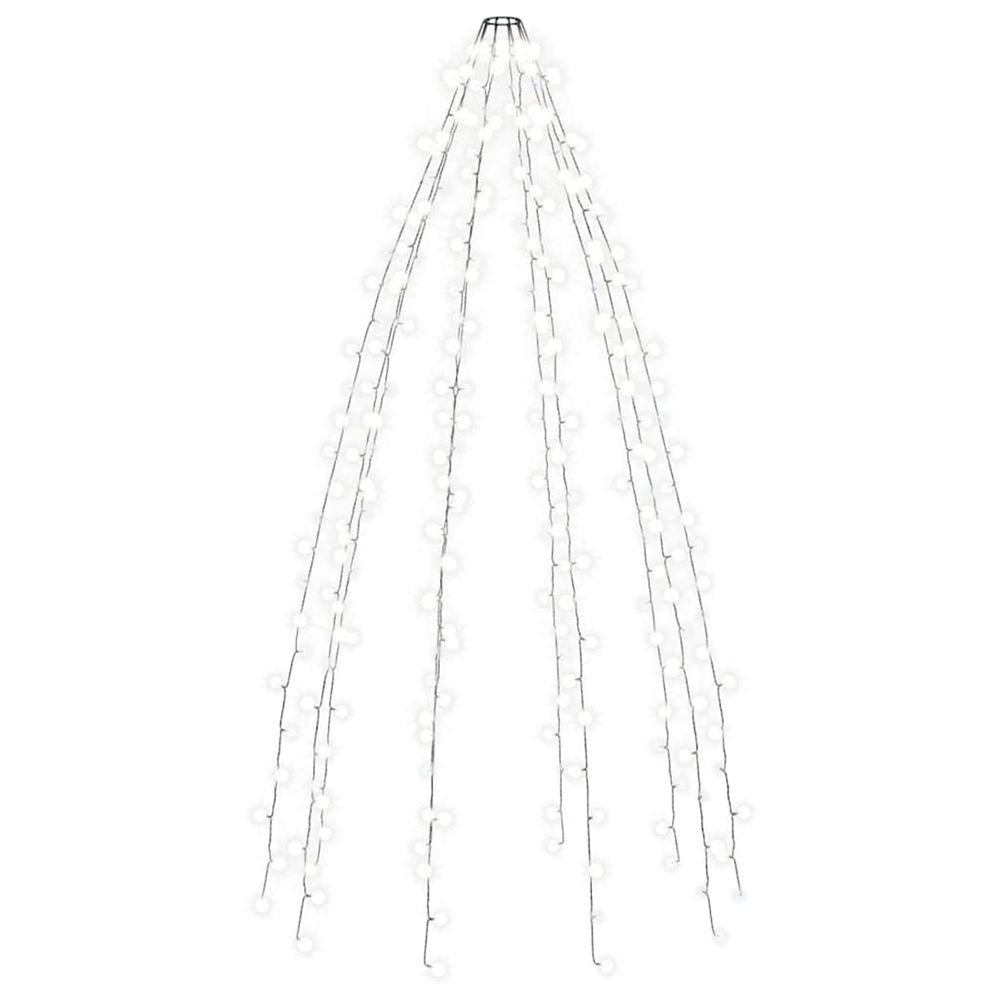 Guirlande lumineuse d'arbre de noël 250 led blanc froid 250 cm