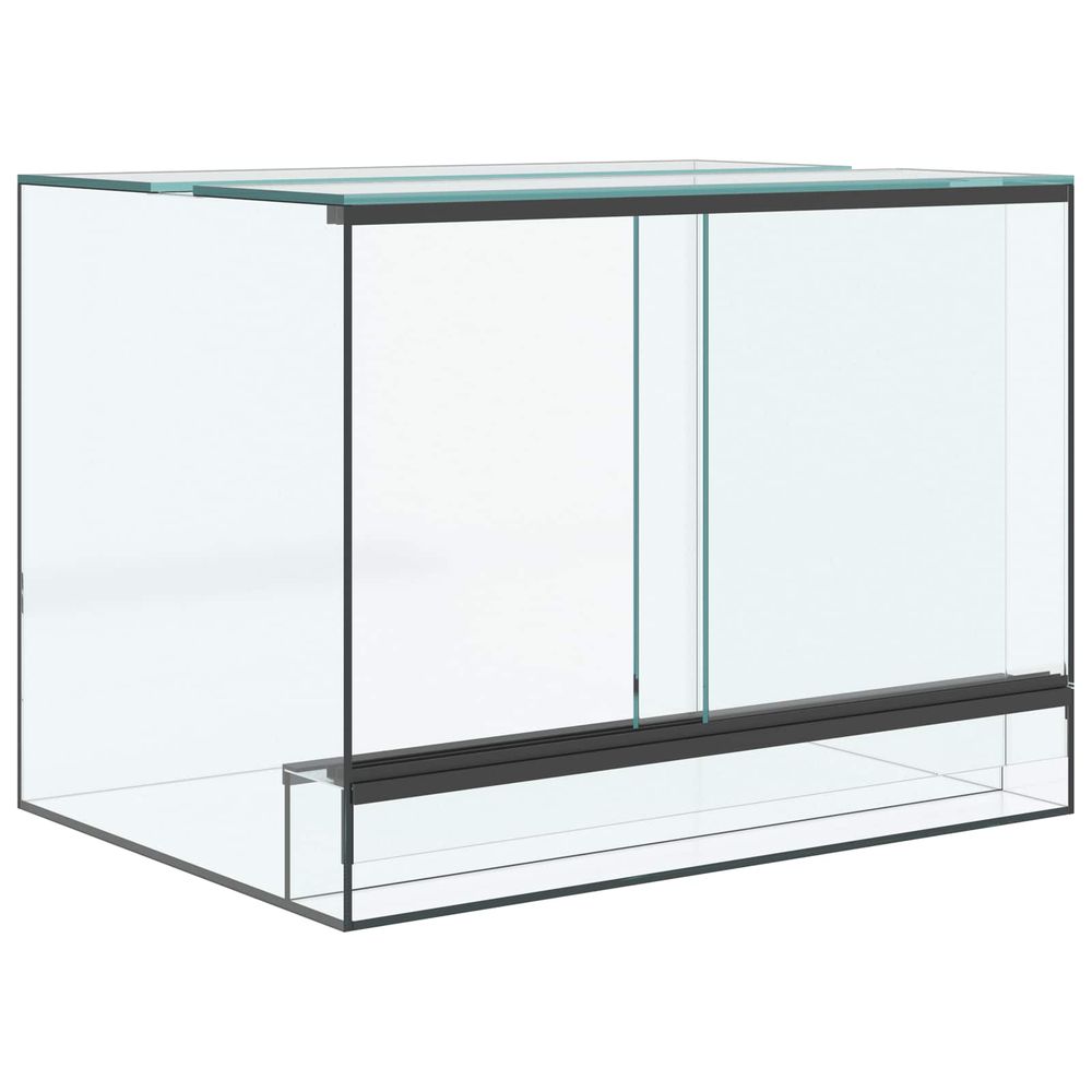 Terrarium avec stockage transparent 40 x 30 x 30 cm verre