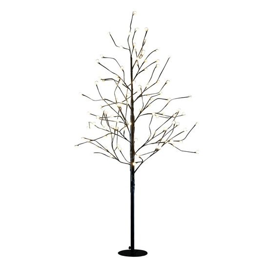 Luca lighting arbre lumineux avec éclairage led blanc classique - h150 x ø80 cm - métal - noir