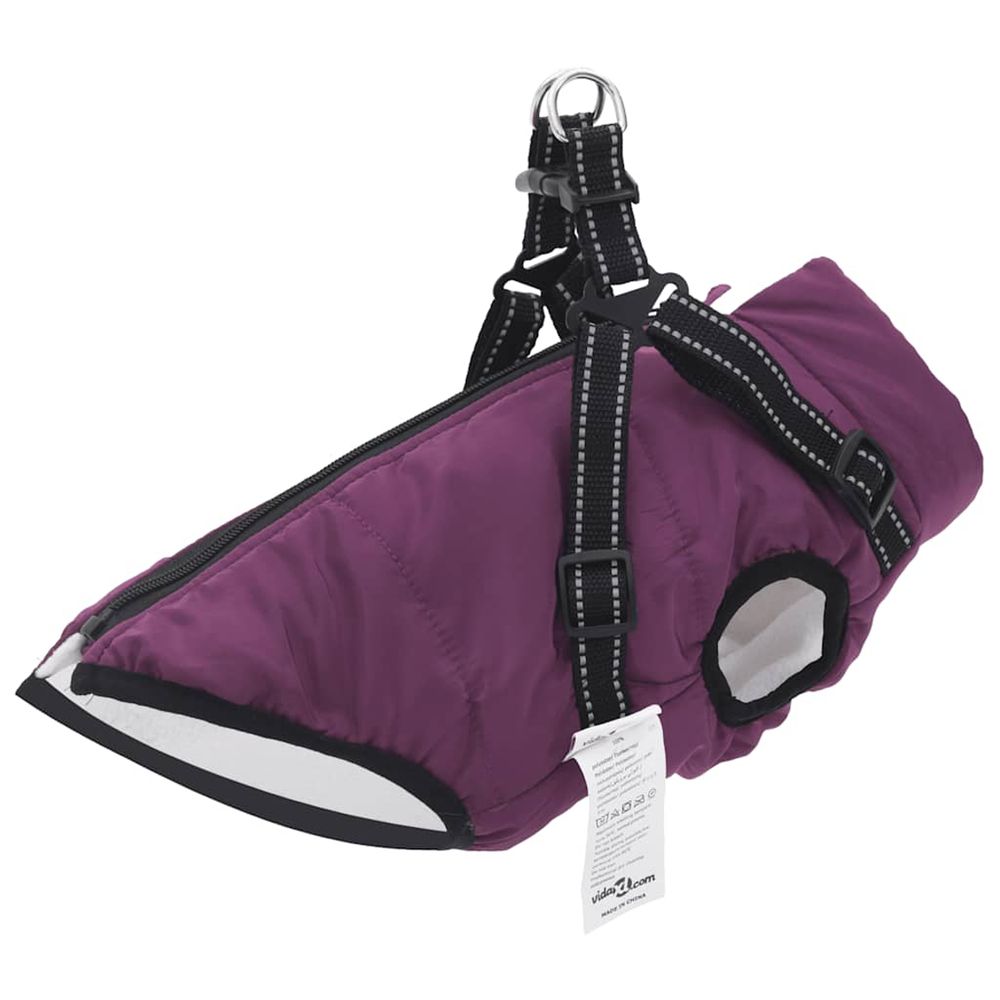 Manteau pour chiens avec harnais imperméable réfléchissant l24