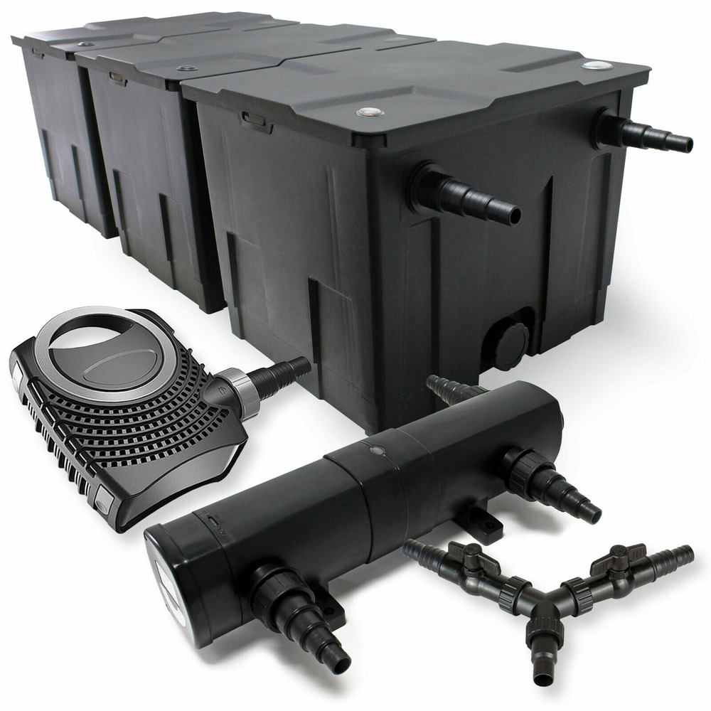 Kit filtration bassin 90000 litres 24 watts stérilisateur 80 watts pompe