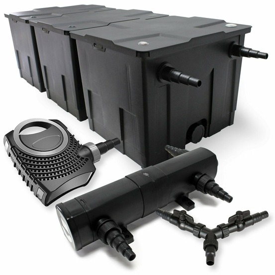 Kit filtration bassin 90000 litres 24 watts stérilisateur 80 watts pompe