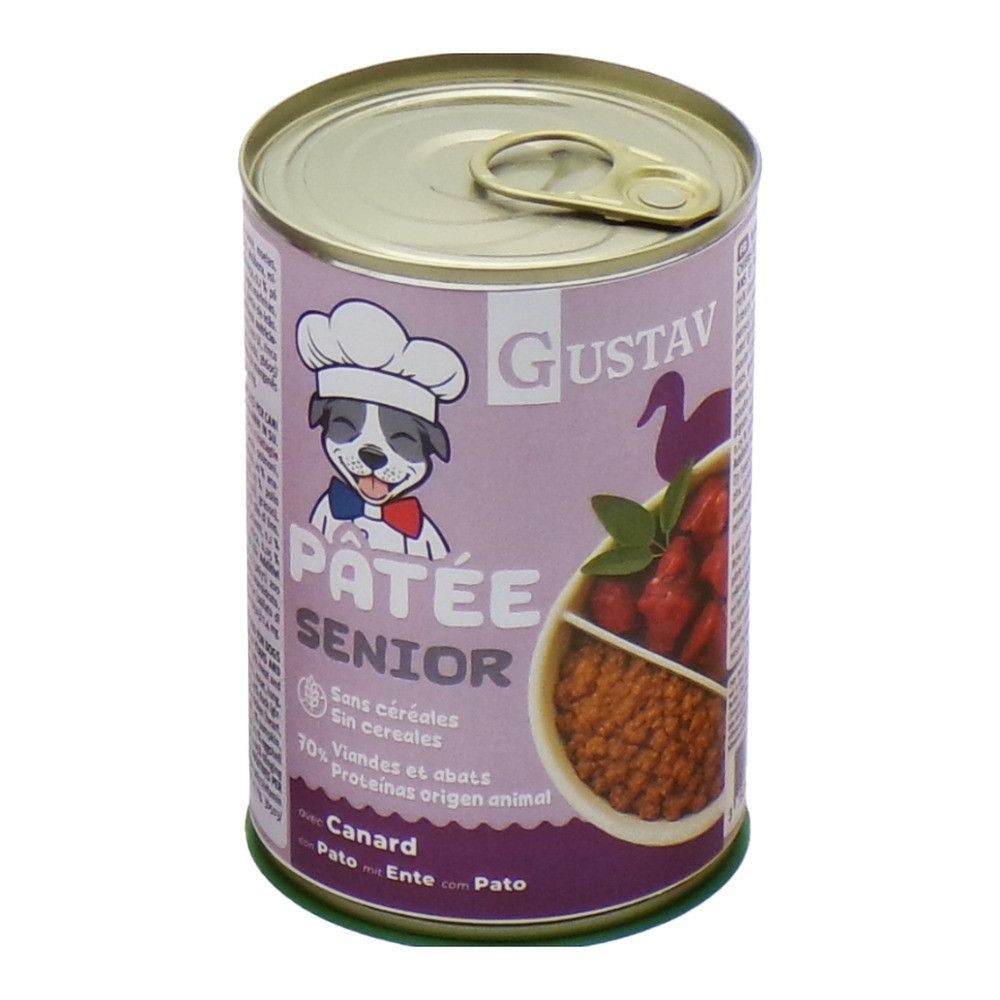 Pâtée pour chien senior au canard gustav - 400 g