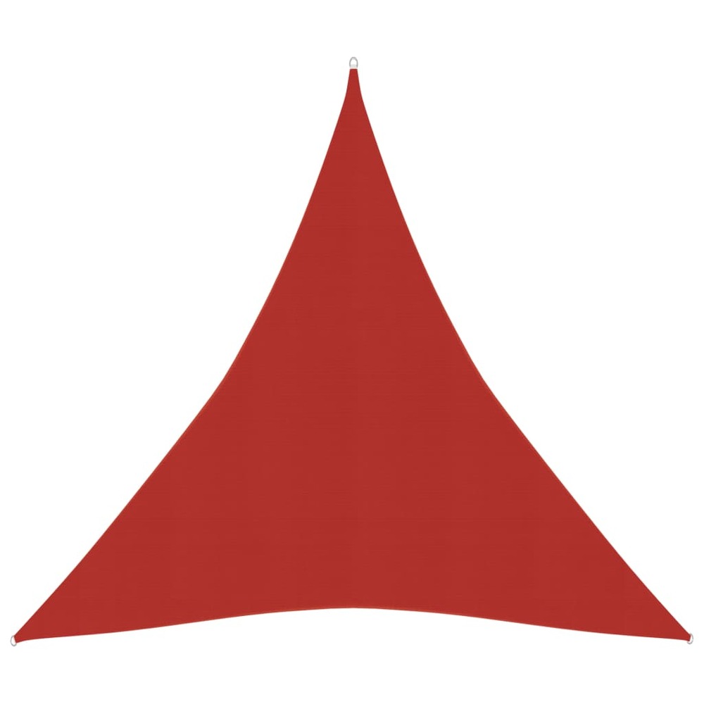 Voile d'ombrage 160 g/m² rouge 4 x 5 x 5 m pehd