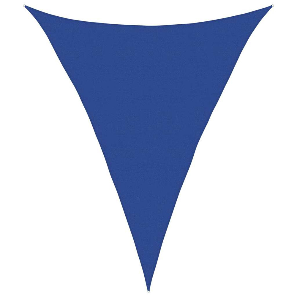 Voile d'ombrage 160 g/m² triangulaire bleu 5x6x6 m pehd