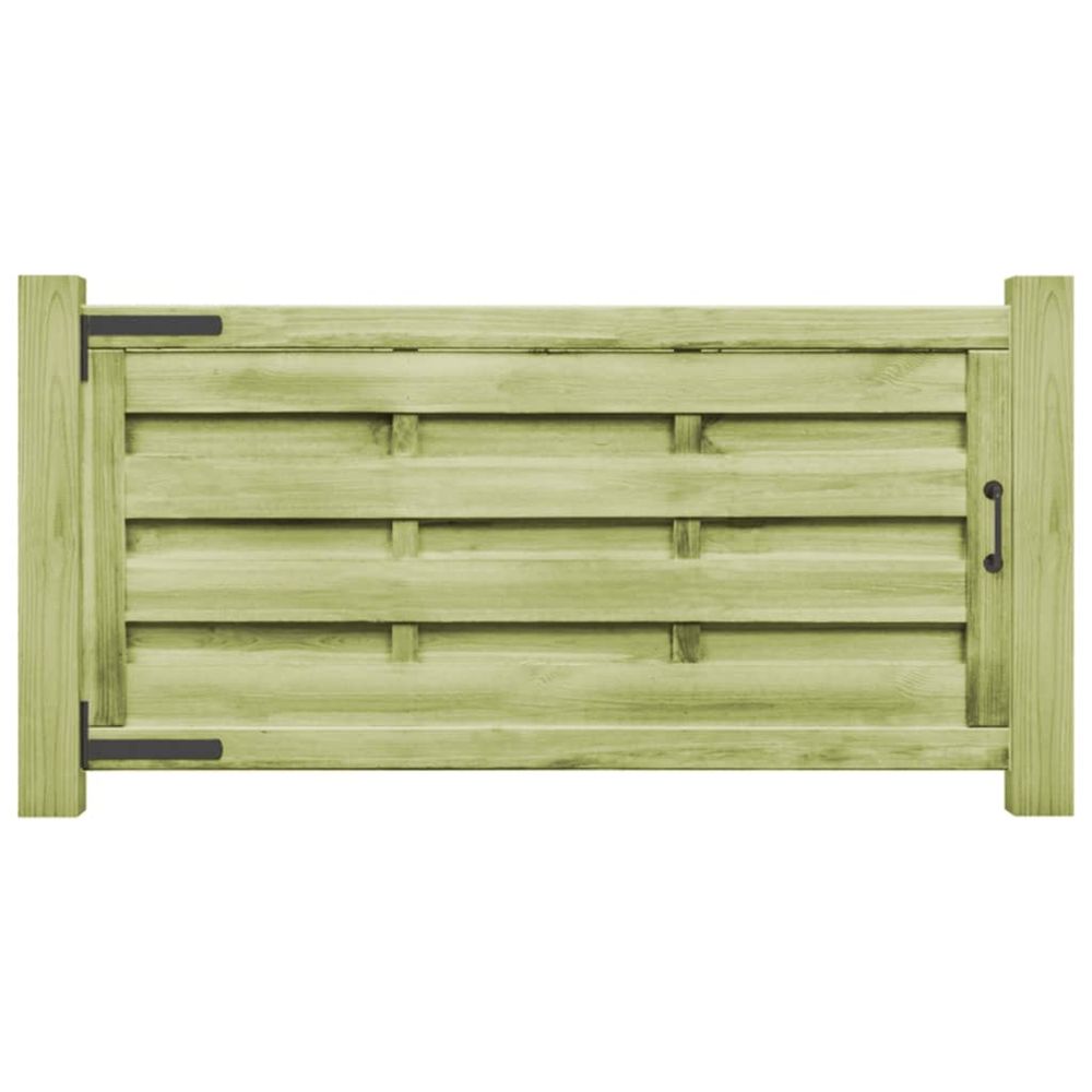 Portillons 2 pcs bois de pin imprégné 150x75 cm vert