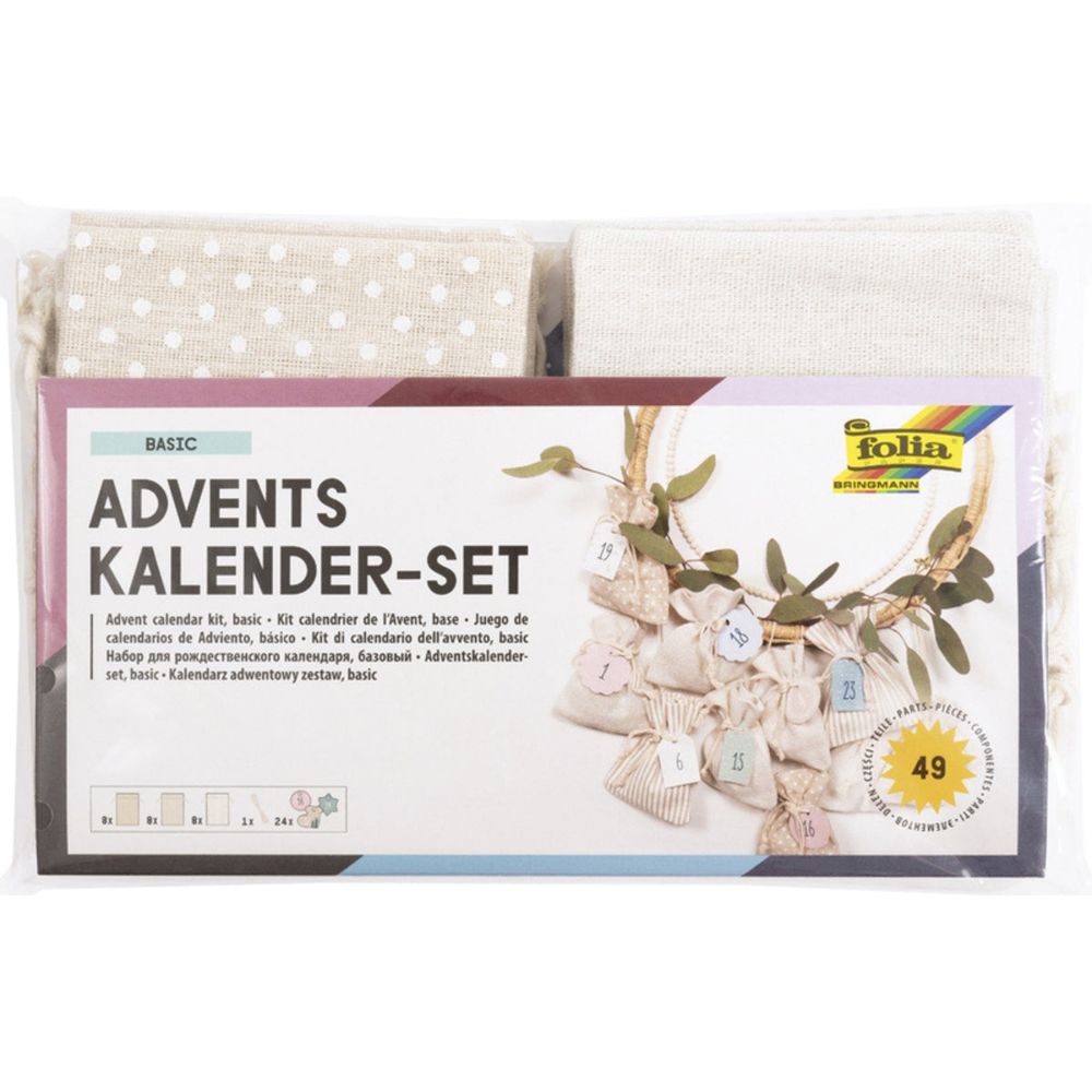 Calendrier de l'avent - sachets en tissu