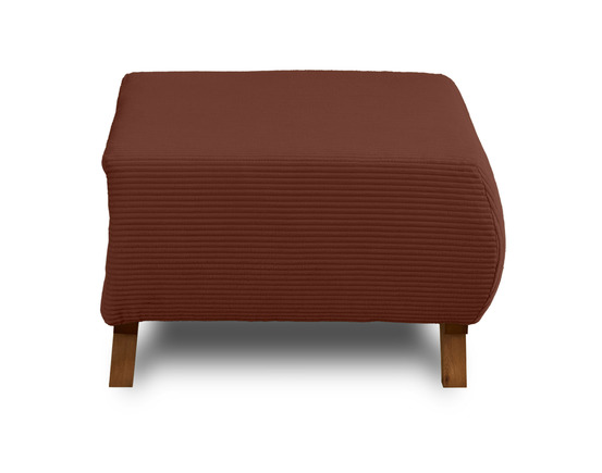 Cristal - pouf modulable - 65 cm - en velours côtelé