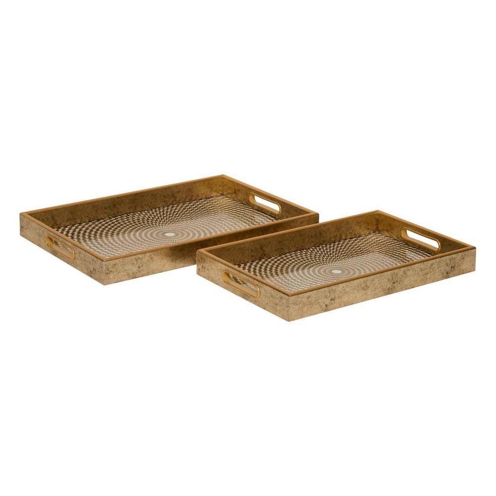 Lot de 2 plateaux de service 