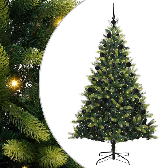 Arbre de noël artificiel en silicone flexible 300 leds 210 cm