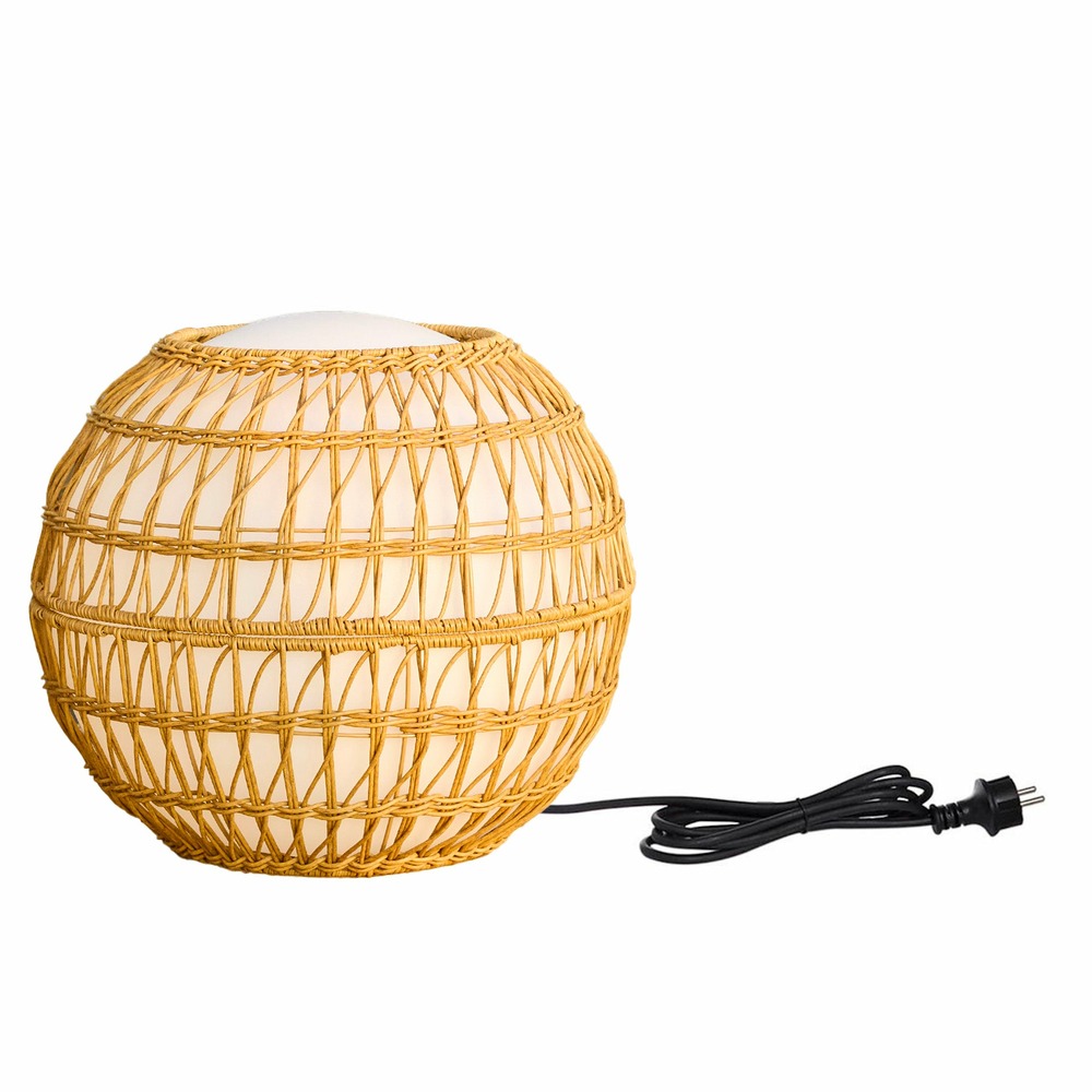 Boule lumineuse filaire bobby polyrotin ∅40cm