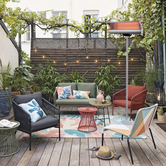 Chauffesol gris 2000w sined stufa infrarossi terra 2000