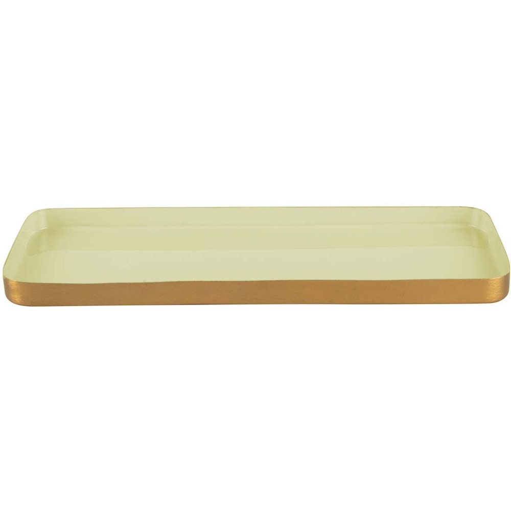 Plateau en métal festive 32 x 13 cm