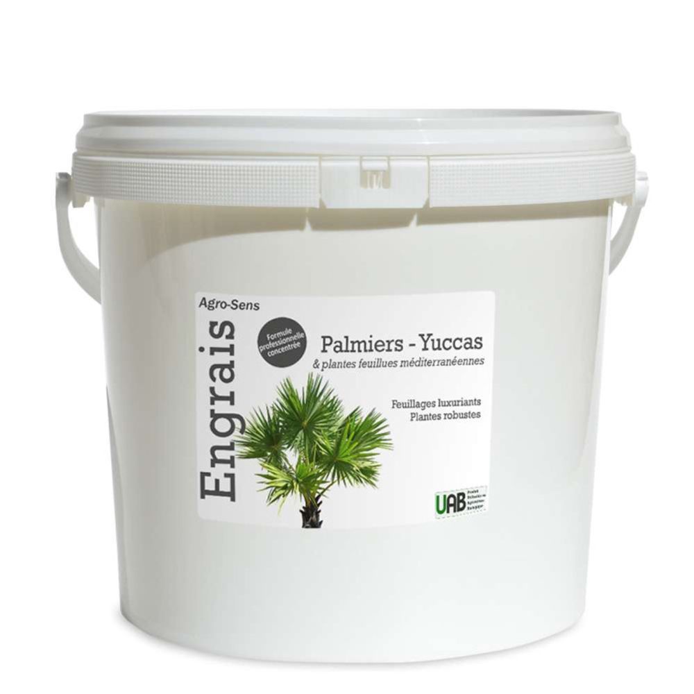 Engrais palmiers et yuccas - agro sens - seau 8 kg