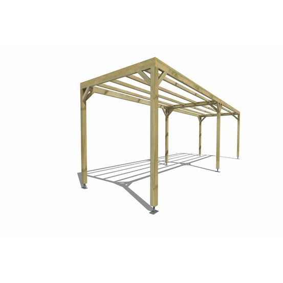 Pergola bois • 8m x 2m • indépendante • sens largeur • livraison comprise