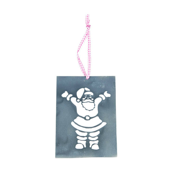 Plaque à suspendre noël en métal (lot de 2)