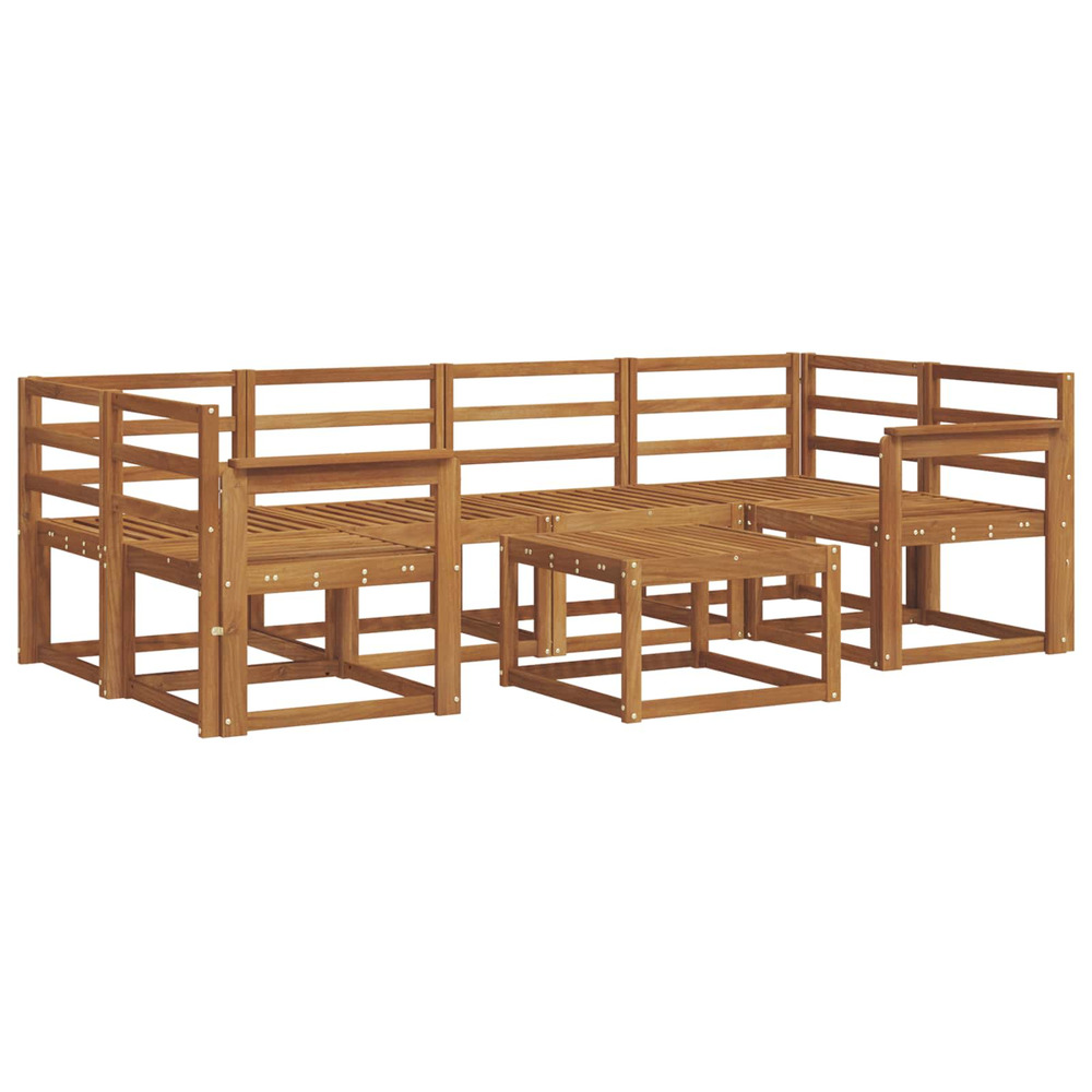 Ensemble de canapés d'extérieur 7 pcs naturel