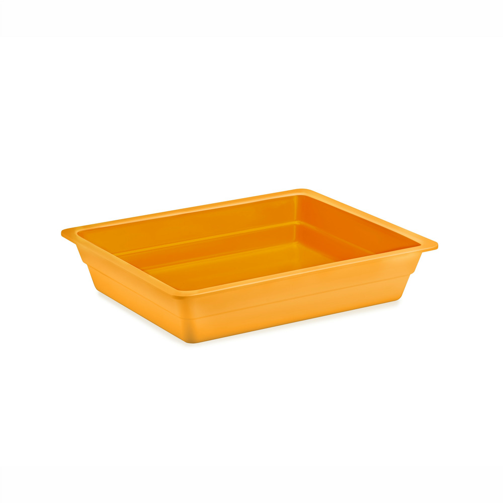 Plat mélamine jaune gn 1/2 - h 20 à 65 mm - pujadas