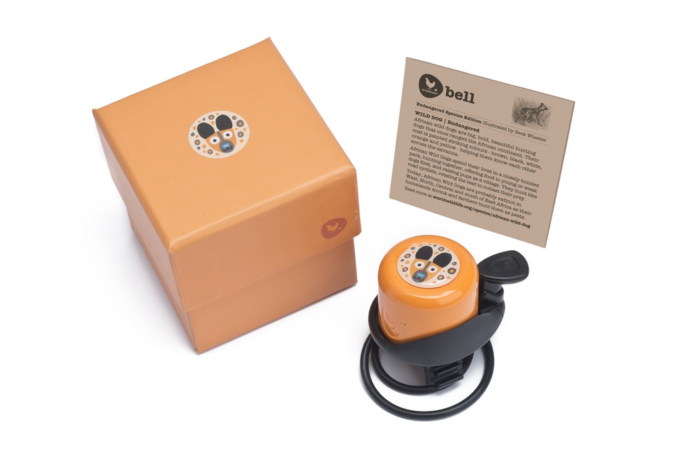 Sonnette draisienne - orange chien sauvage