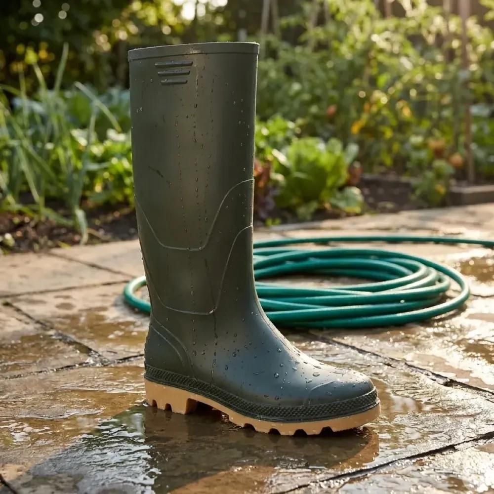 Bottes pvc vertes en plastique du 41 au 46
