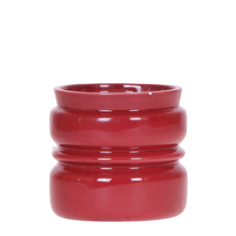 Cache-pot noma rouge - ø9 cm x h10,5 cm