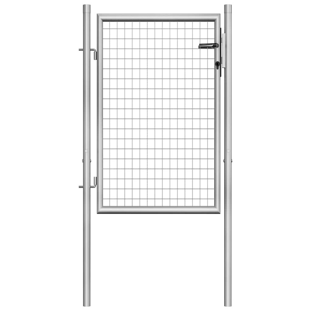 PORTE DE JARDIN ACIER GALVAN 2-(864204)