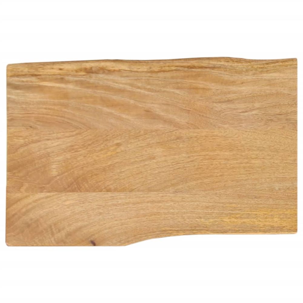 Dessus de table 50x40x3,8 cm bord vivant bois massif manguier