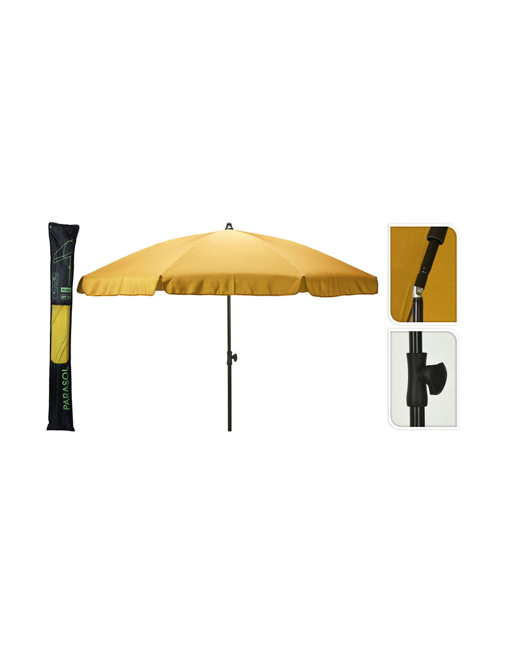 Parasol jaune 220cm - ambiance