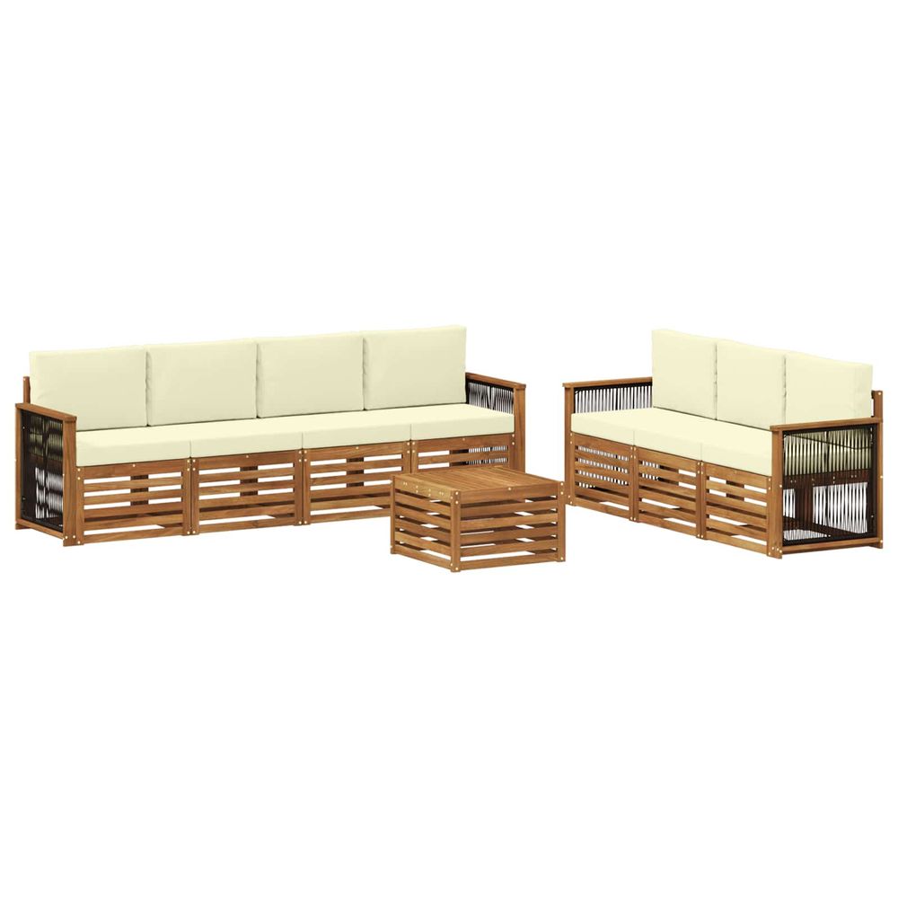 Ensembles de canapés 8 pc bois d'acacia massif