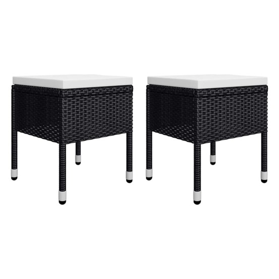 Ensemble à manger de jardin 5 pcs noir