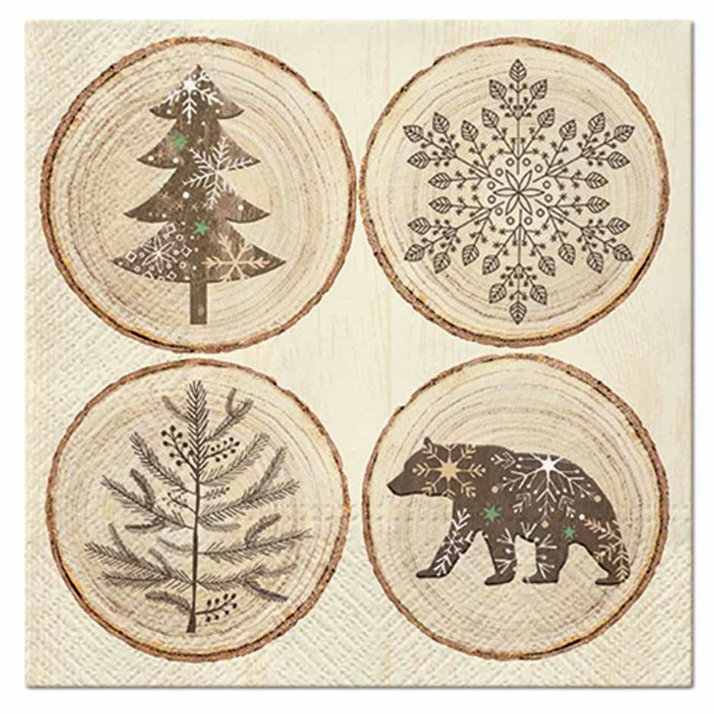 Lot de 20 serviettes en papier 