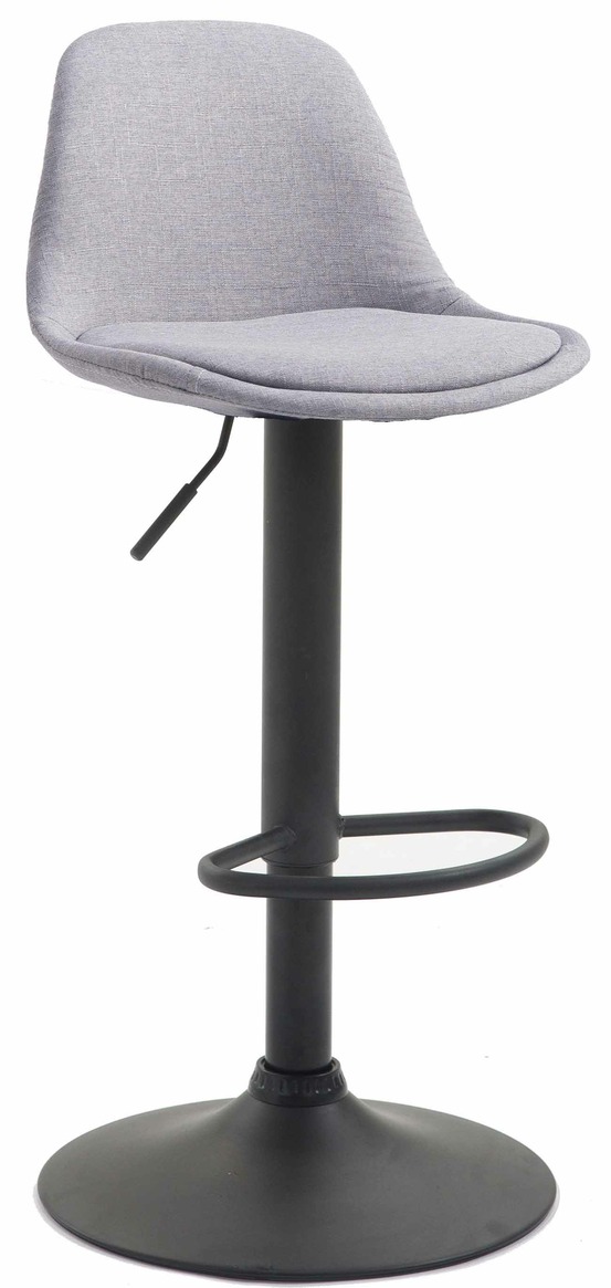 Tabouret de bar kiel tissu noir