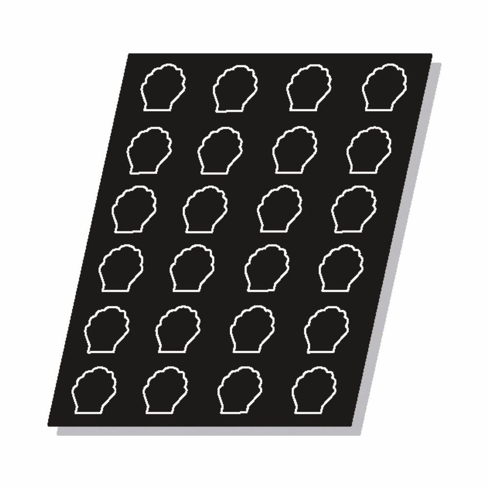 Moule flexipan® plaque silicone 24 coquilles saint-jacques - pujadas