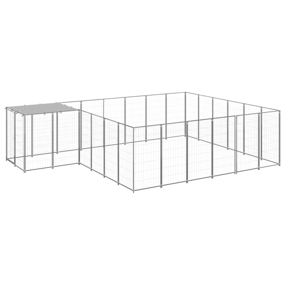 Chenil argenté 12,1 m² acier