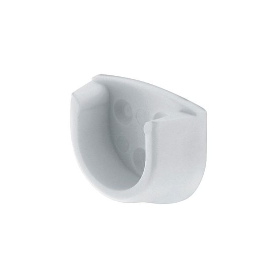 Support tube armoir blanc 20mm