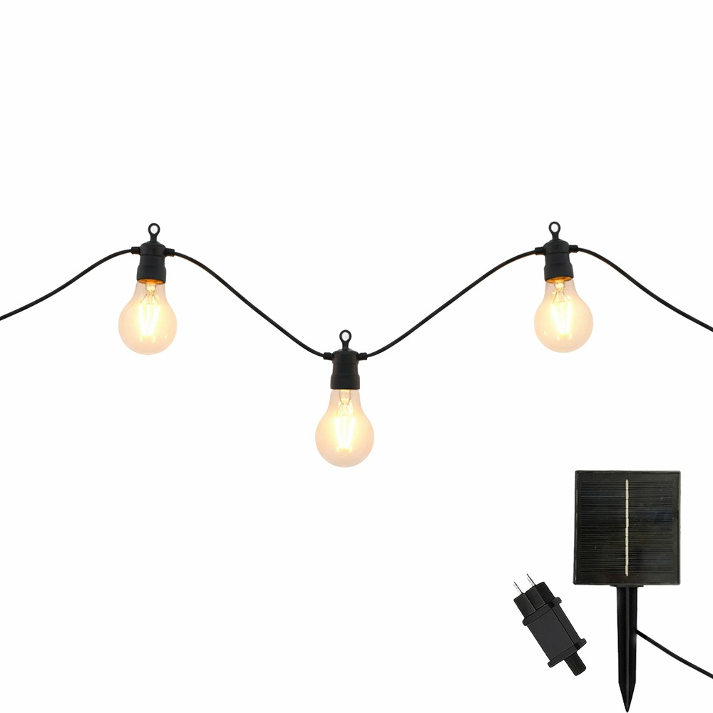 Guirlande lumineuse extérieur connectable party noir plastique 7,5m
