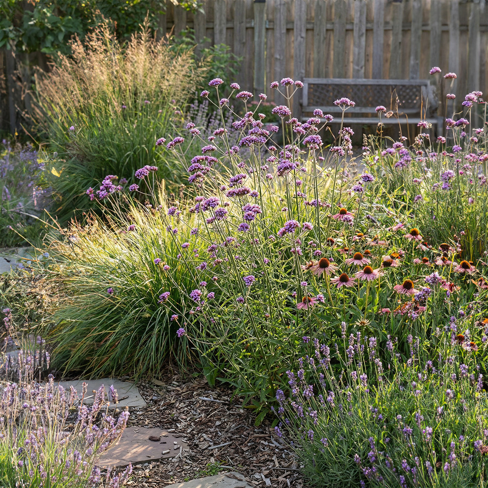 Lot de 6 - verbena bonariensis - rustique - h. 10-20 cm - p. Ø 9 cm