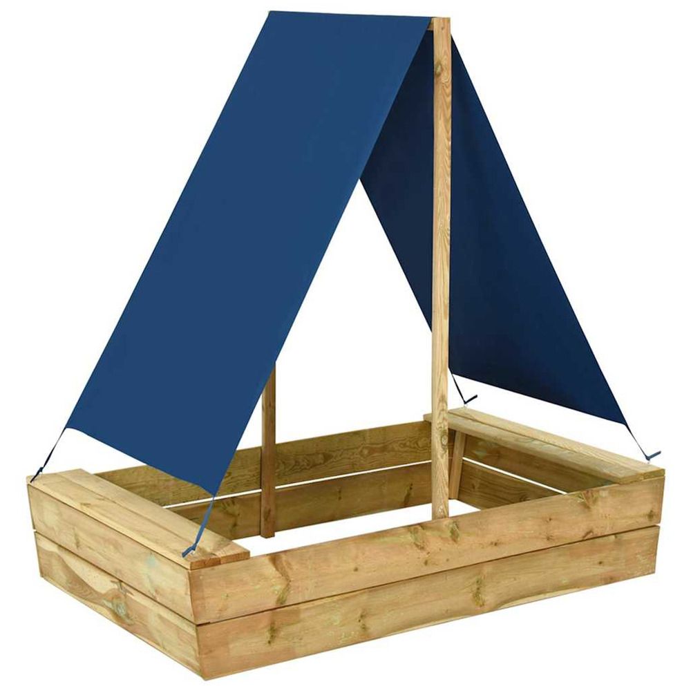 Bac à sable avec toit 80x60x97,5 cm bois de pin imprégné