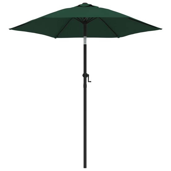 Parasol vert 200x224 cm aluminium
