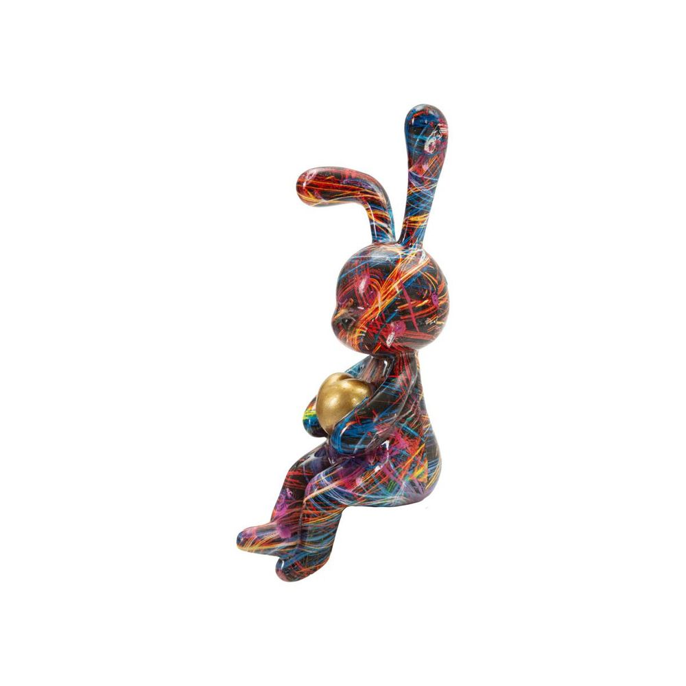 Lapin cœur en résine 