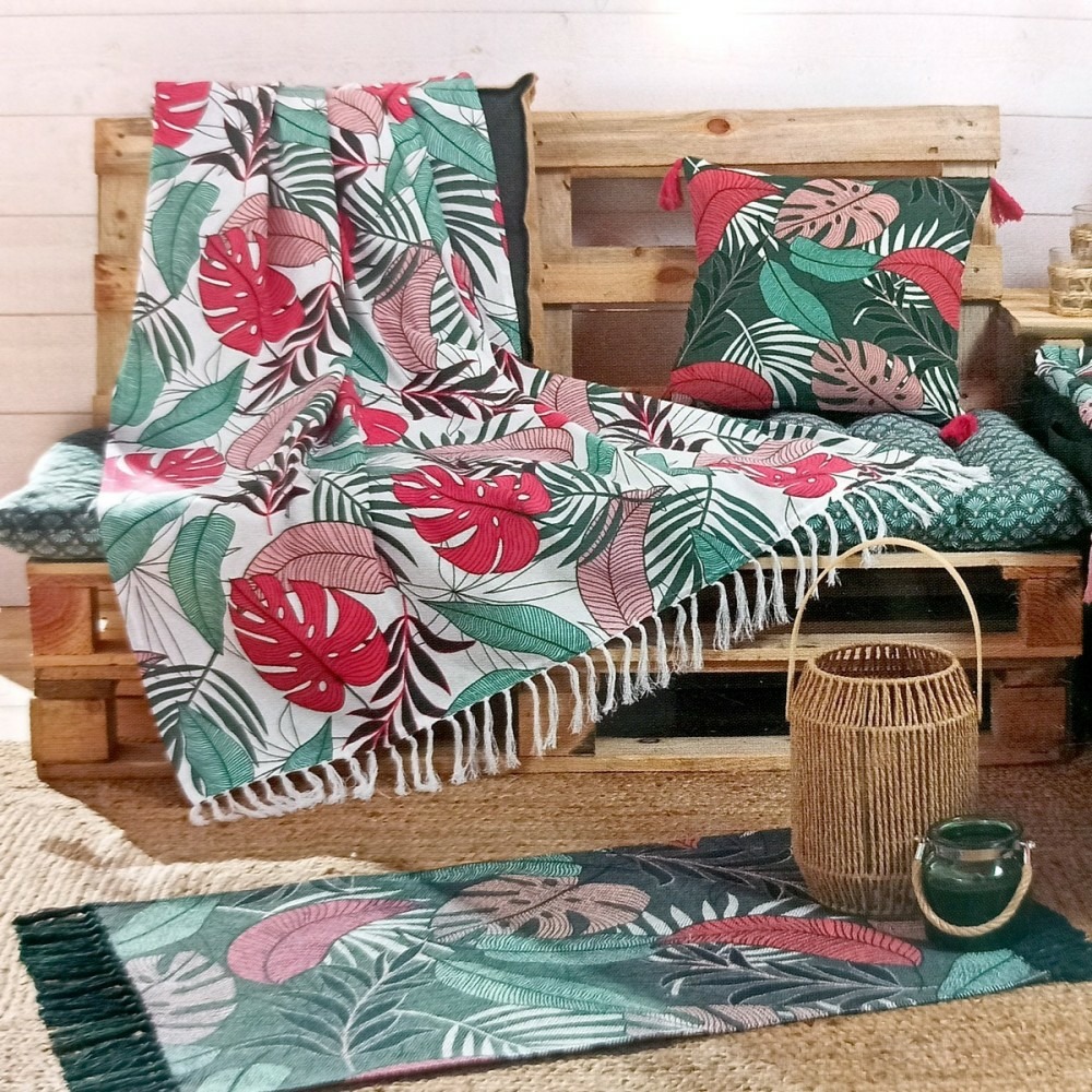 Couverture/Fouta à franges