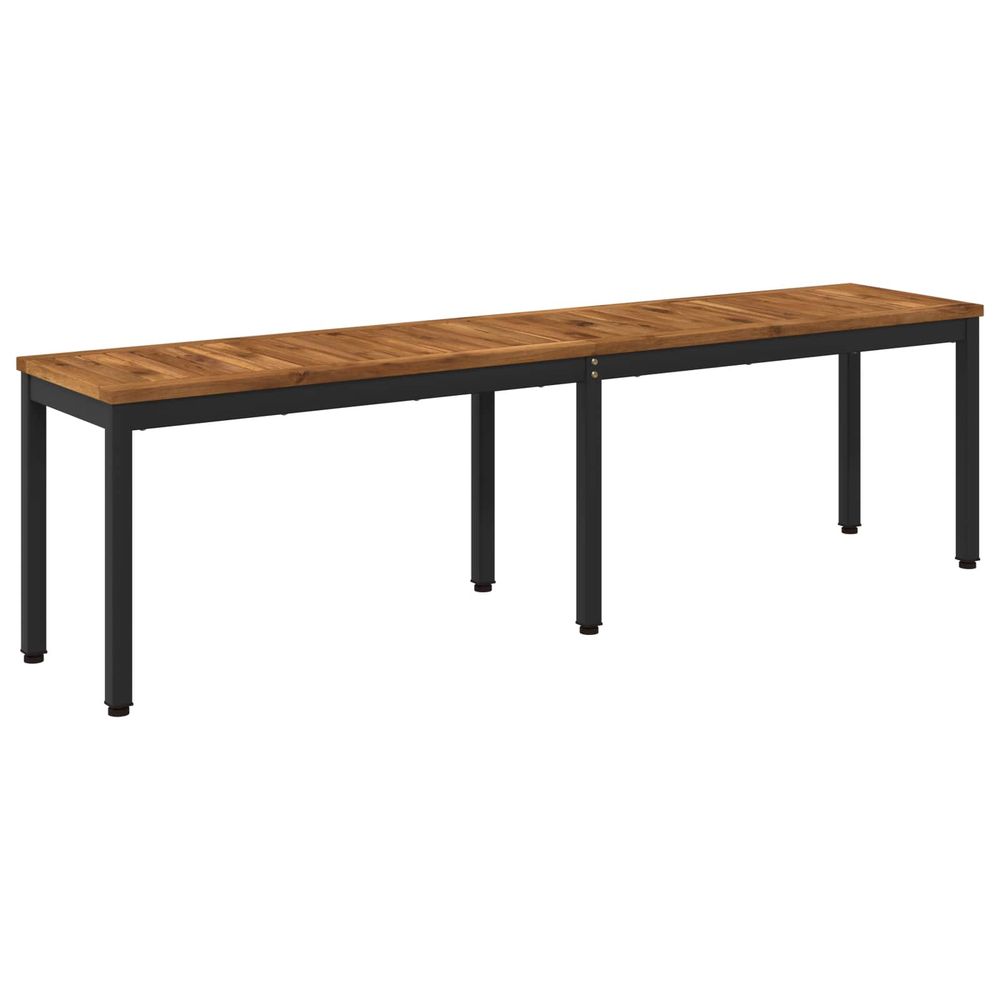 Banc de jardin 161 x 35 x 45 cm bois d'acacia massif