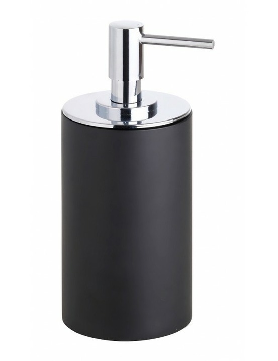 Distributeur de savon liquide rond à poser gamma en laiton chromé mat 250 ml-http://maisondelatendance.com/img/co/11.jpg-noir-8.6