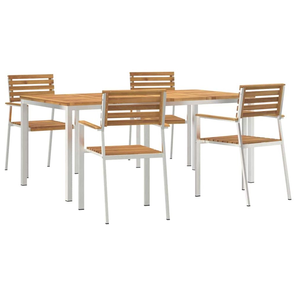 Ensemble de salle à manger pour jardin 5 pc